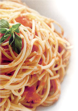 Spaghetti with Martelli DOP San Marzano Tomato Sauce